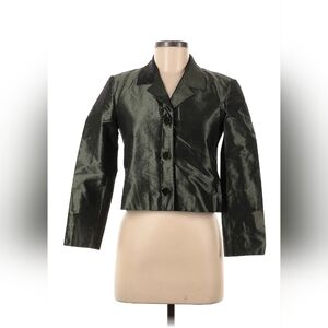 RARE MFG SAMPLE Ralph Lauren Purple Label Collection USA MADE 100% Silk Blazer S